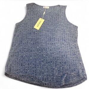 Ekouaer Women's Casual Blue Tank Top